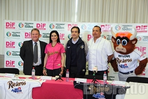DIF Estatal y el Club Rieleros de Aguascalientes