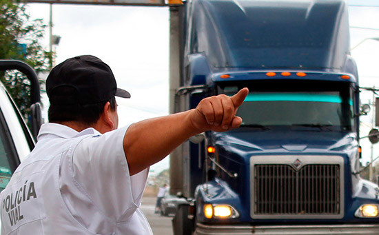 Operativo permanente de tránsito municipal a unidades de transporte pesado