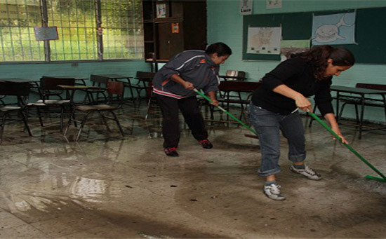 Urge Paulo Martínez al IEA atender escuelas afectadas por las lluvias
