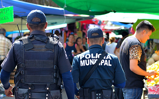 Refuerza la policía municipal la vigilancia en tianguis de la ciudad