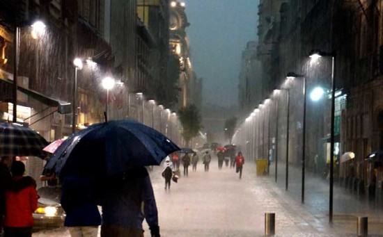 Lluvias de diferente intensidad se prevén en gran parte del país en las próximas horas