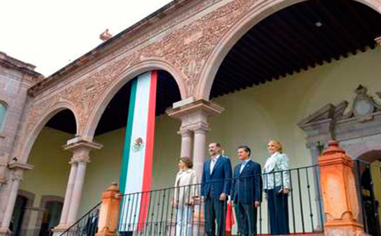 Destaca el presidente Peña ante los reyes de España la asociación estratégica bilateral